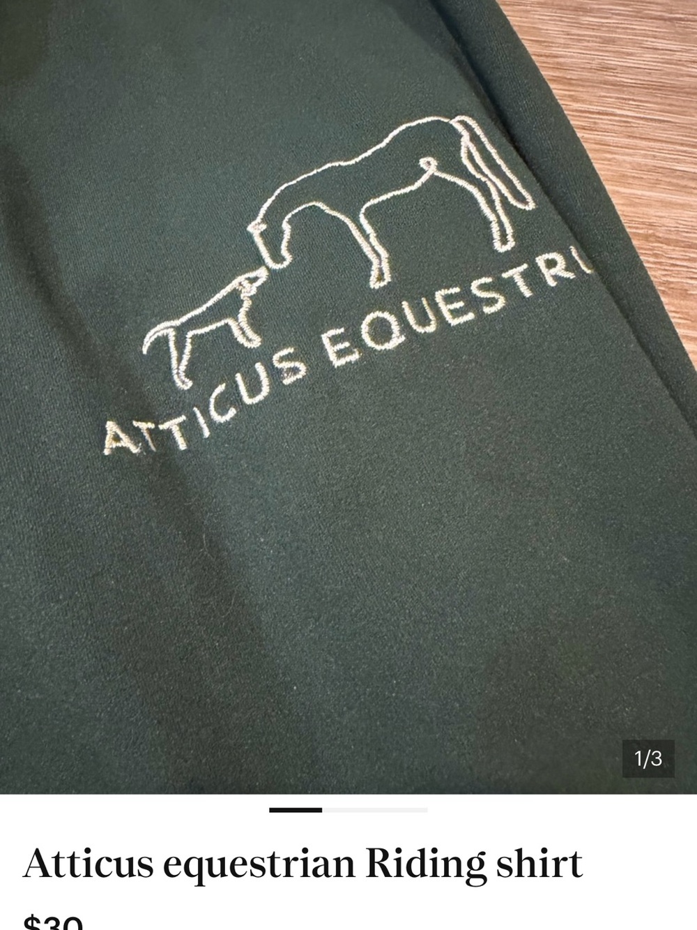 SOLD- Equestrian Print Cotton Scarf in White, Brown and Red - Picture 2 of 2